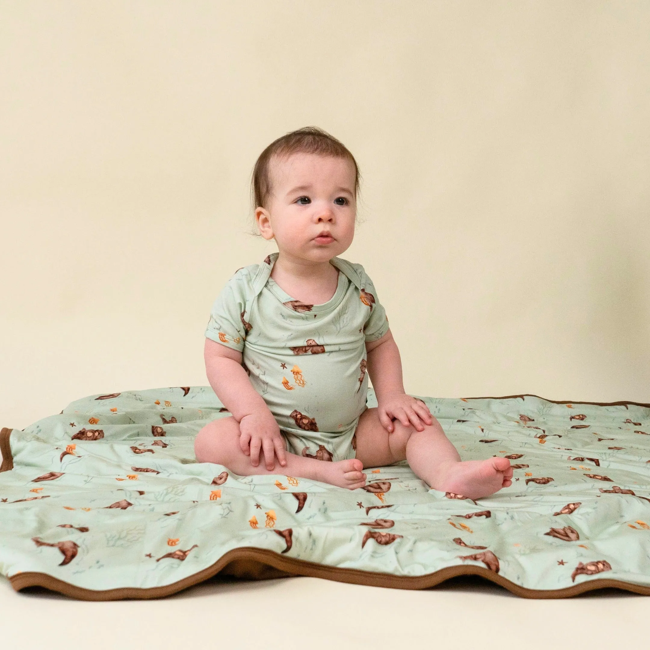 1.0 TOG Child Blanket - Otters/Barrel