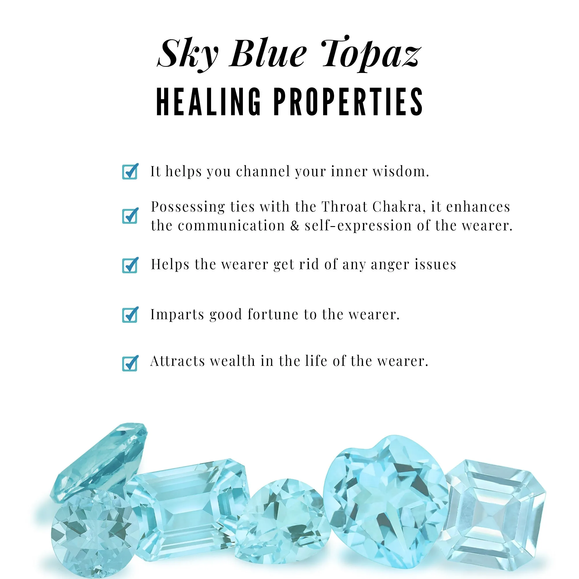 1.75 CT Claw Set Sky Blue Topaz Flower Engagement Ring with Diamond