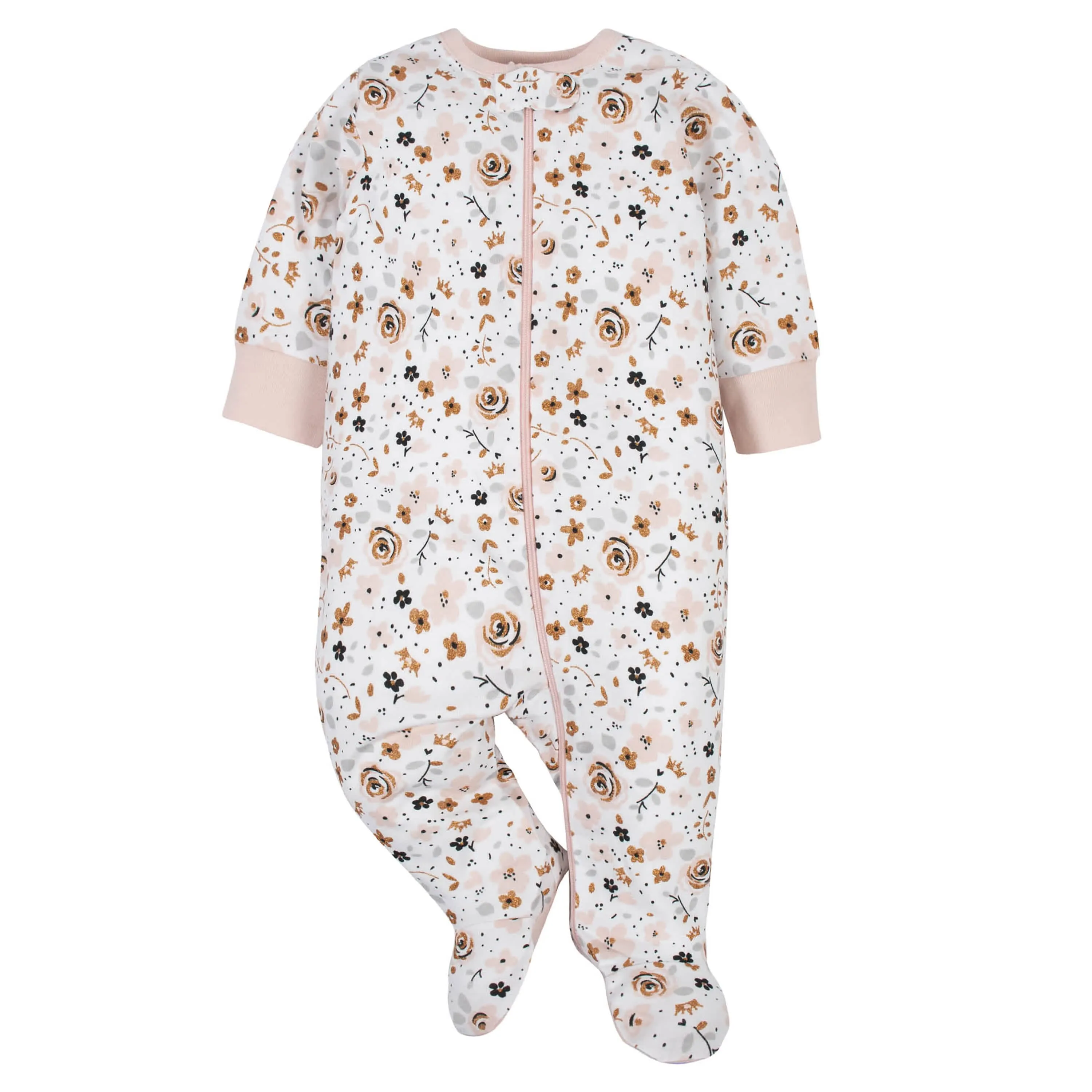 5-Piece Baby Girls Princess Sleep 'N Plays and Caps Set