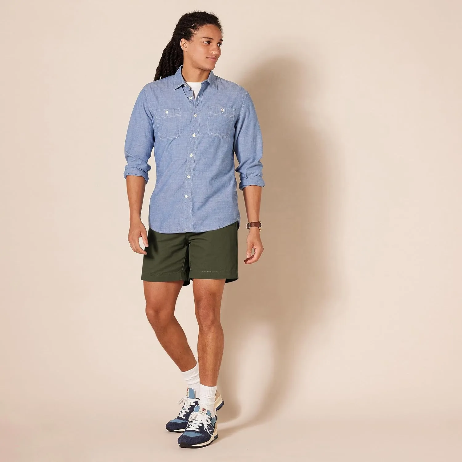 Amazon Essentials Men's Classic-Fit 7" Chino Shorts