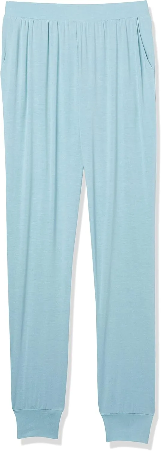 Amazon Essentials Women's Lightweight Knit Jersey Pajama Pants, Jogger Lounge Sleep Wear with Pockets