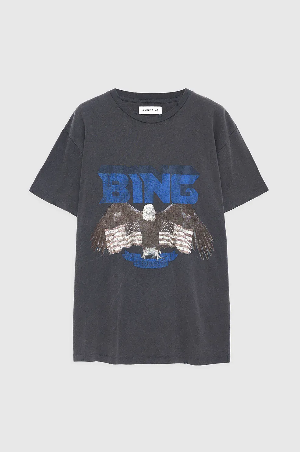 Anine Bing - Vintage Bing Tee in Washed Black