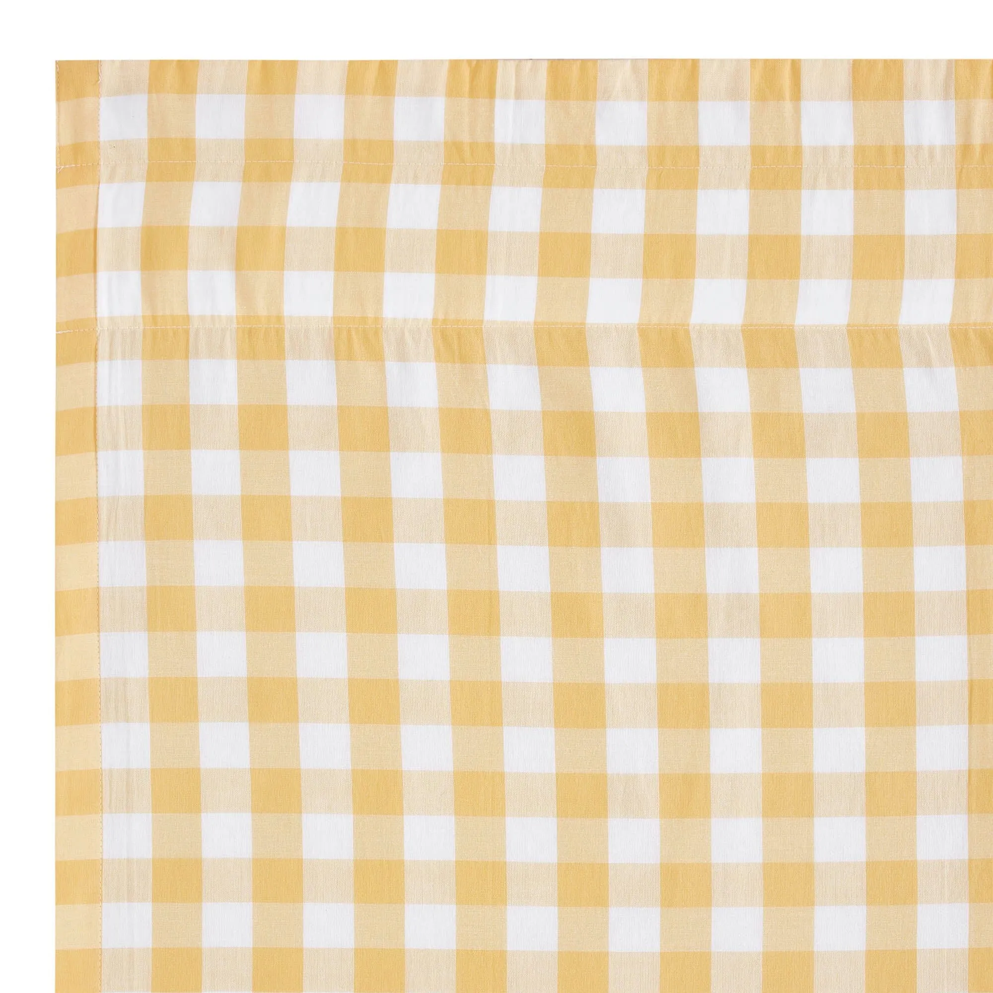 Annie Yellow Buffalo Check Lined Panel Curtains 84"