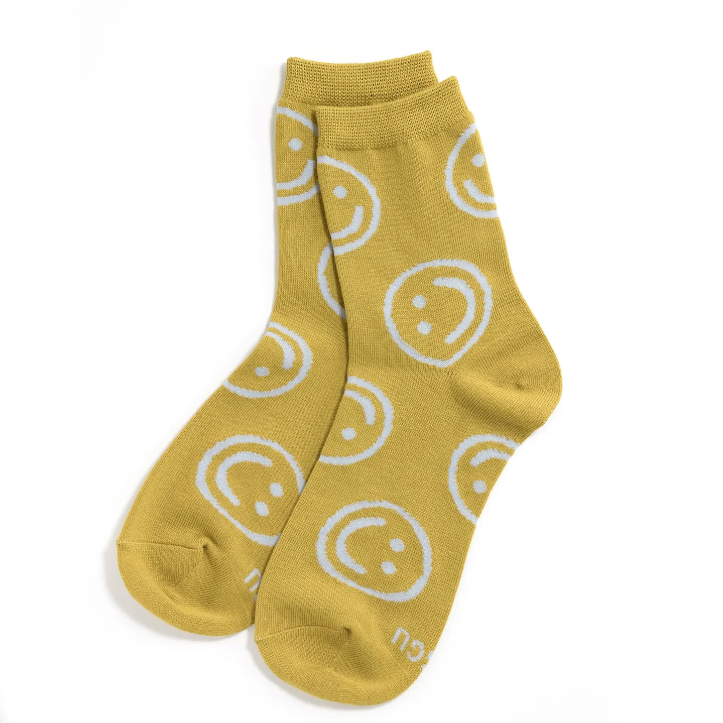 Baggu Crew Socks / Ochre Happy
