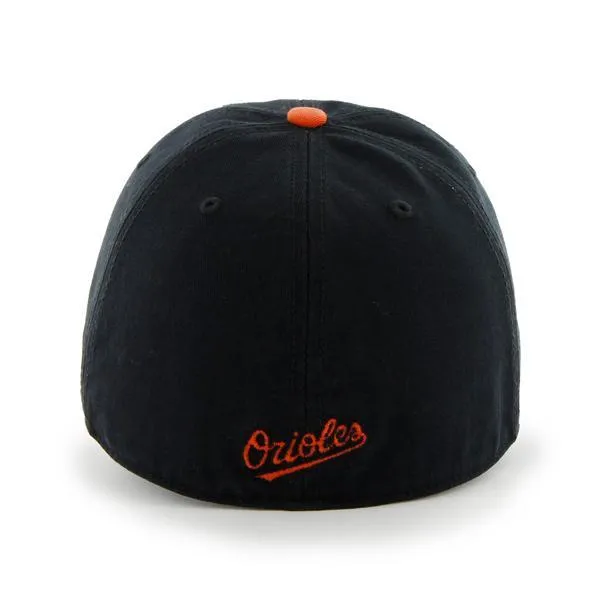 Baltimore Orioles 47 Brand Black Orange Franchise "O" Fitted Slouch Hat Cap
