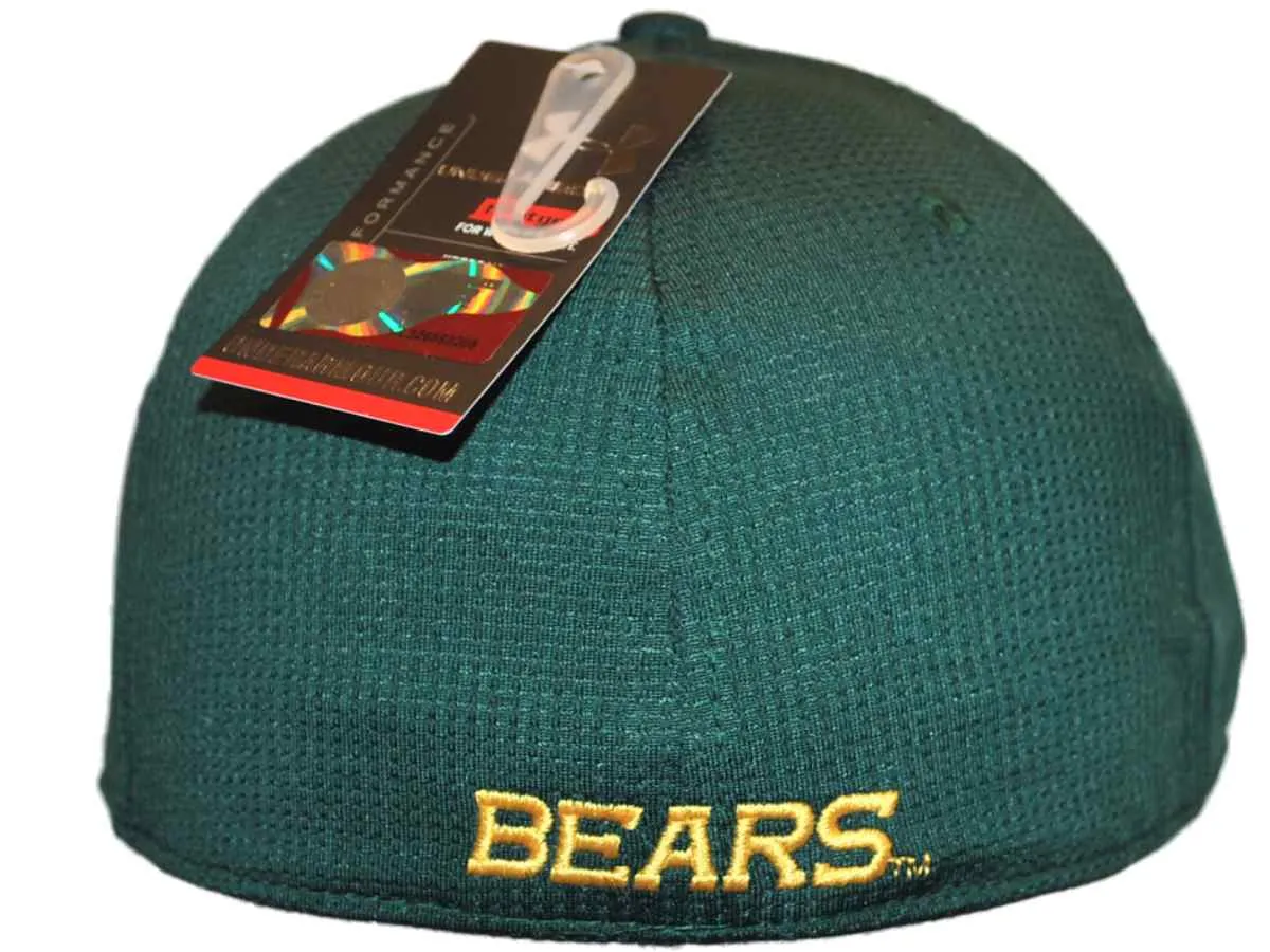 Baylor Bears Under Armour Forest Green Tactel Stretch Fit Hat Cap