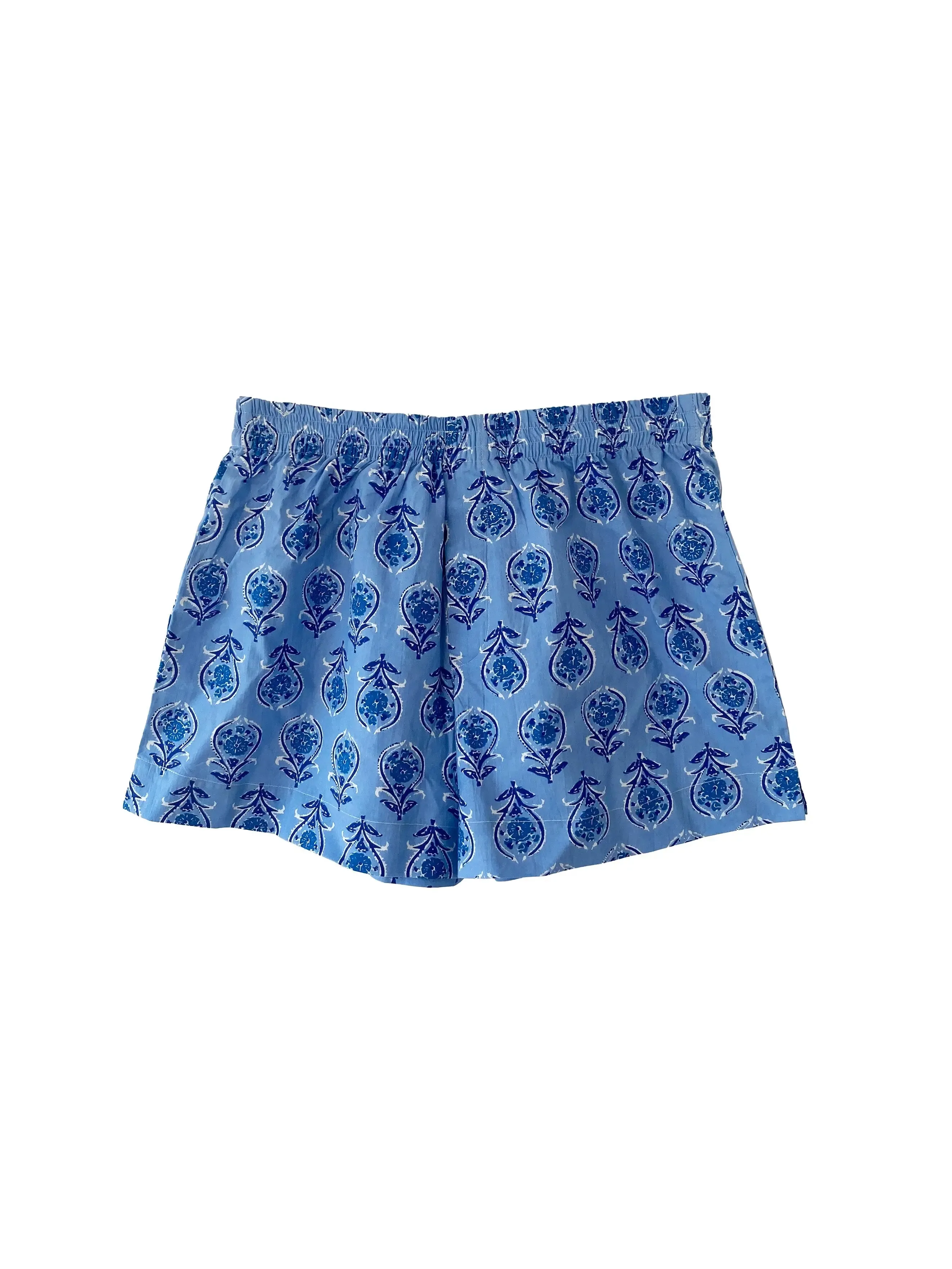 Blue 'Boxer' Unisex Pyjama Shorts