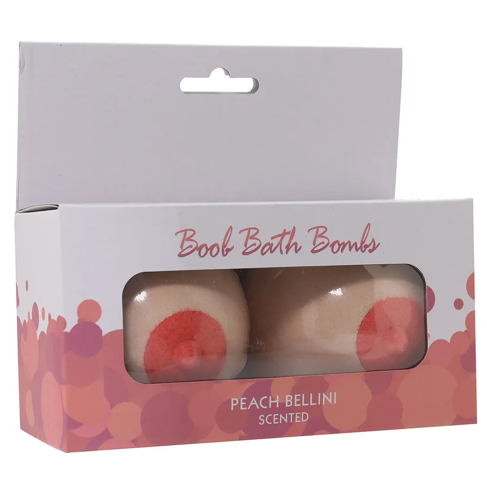 Boobie Bath Bombs in Peach Bellini