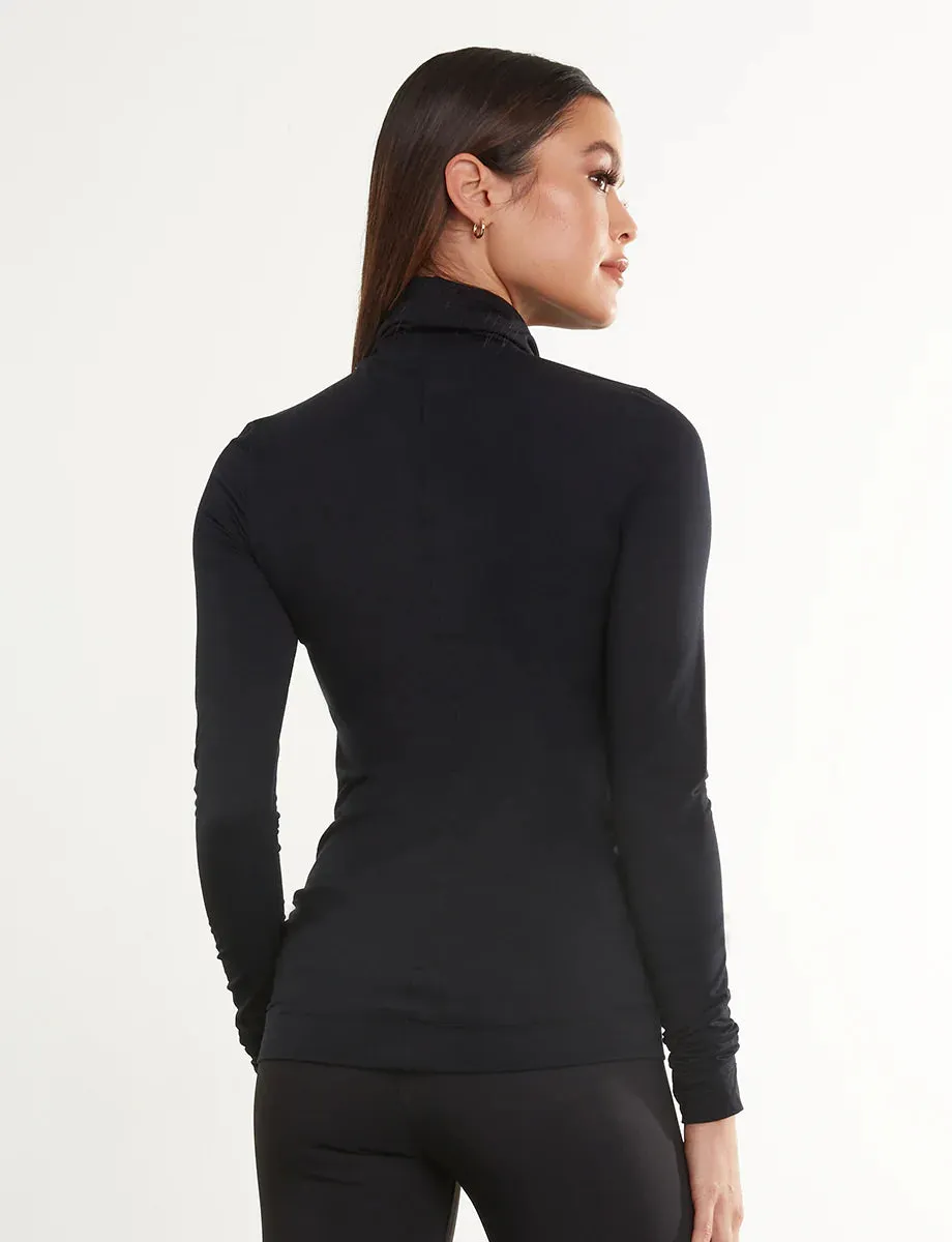 Butter Long Sleeve Turtleneck - Black