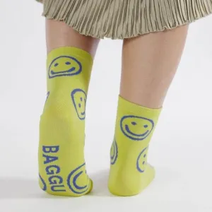 Crew Sock - Citron Happy