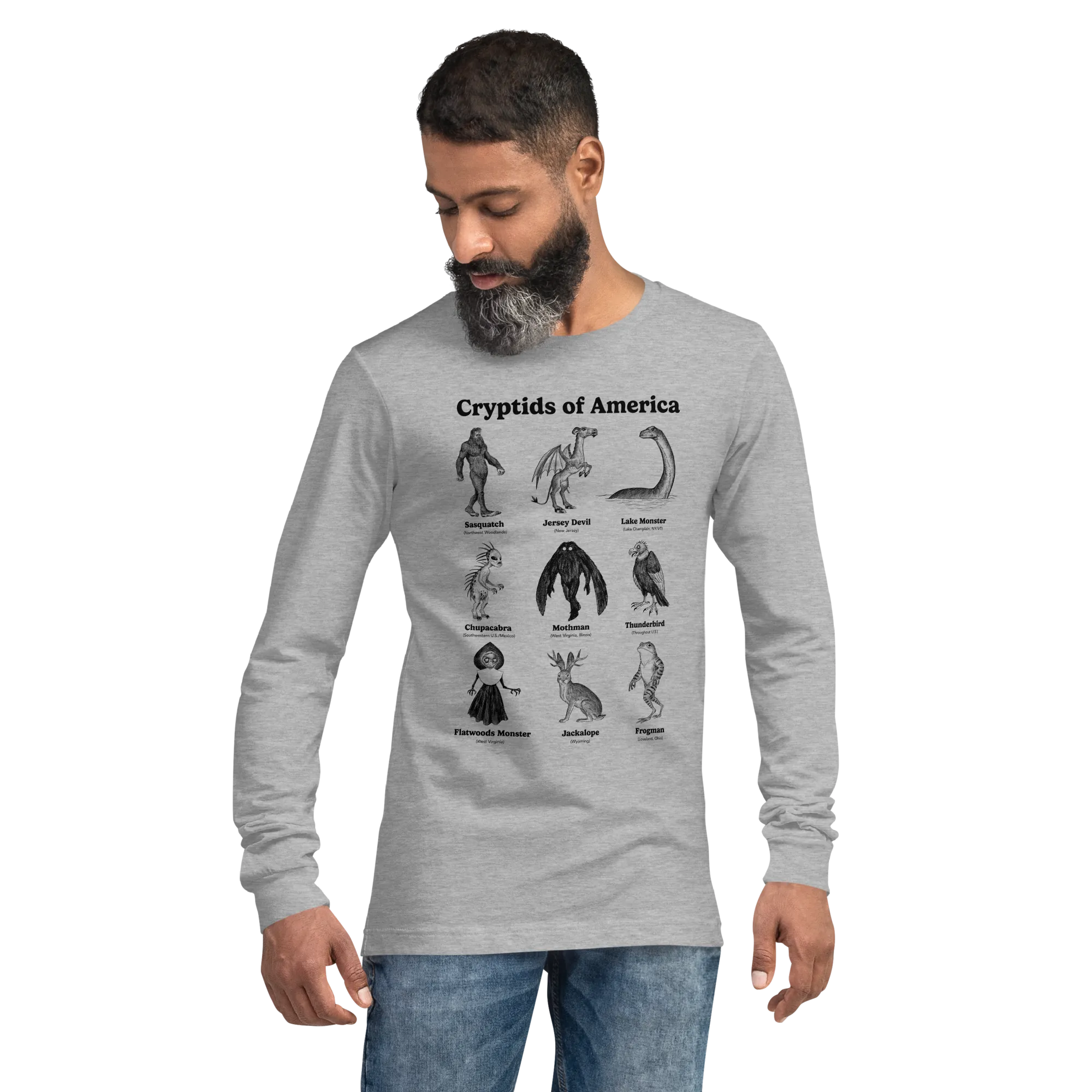 Cryptids of America Long Sleeve T-Shirt