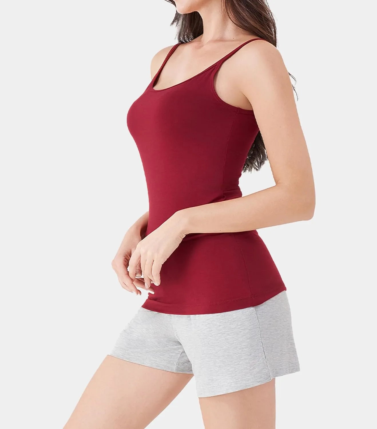 DAVID ARCHY Tank Tops for Women Bamboo Rayon Women's Camisoles Undershirts 3 Pack