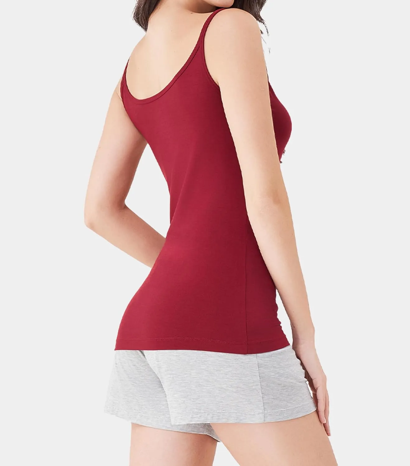 DAVID ARCHY Tank Tops for Women Bamboo Rayon Women's Camisoles Undershirts 3 Pack