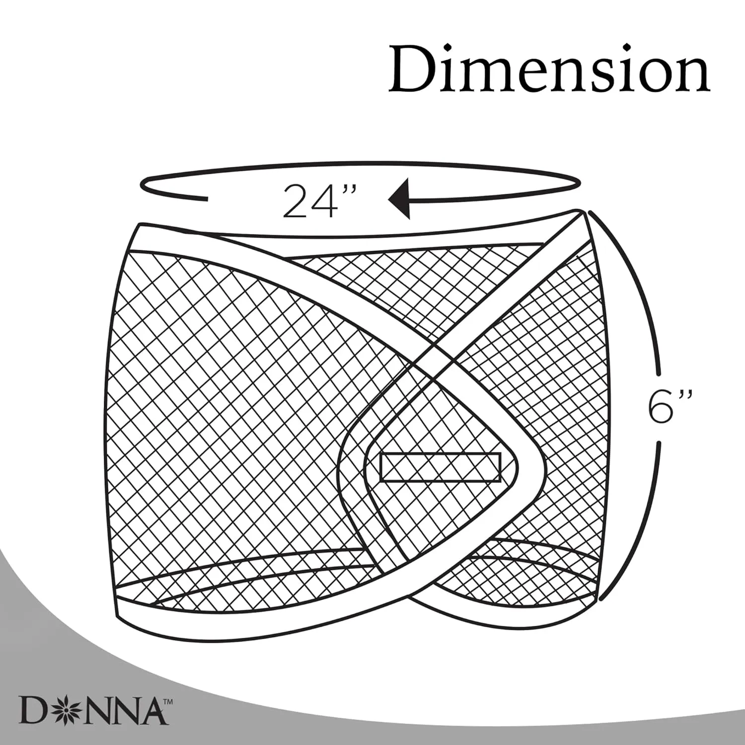 DONNA Argan Mesh Wrap Black Color 1PC - Face Wash Headbands for Women and Make up, Shower Cap