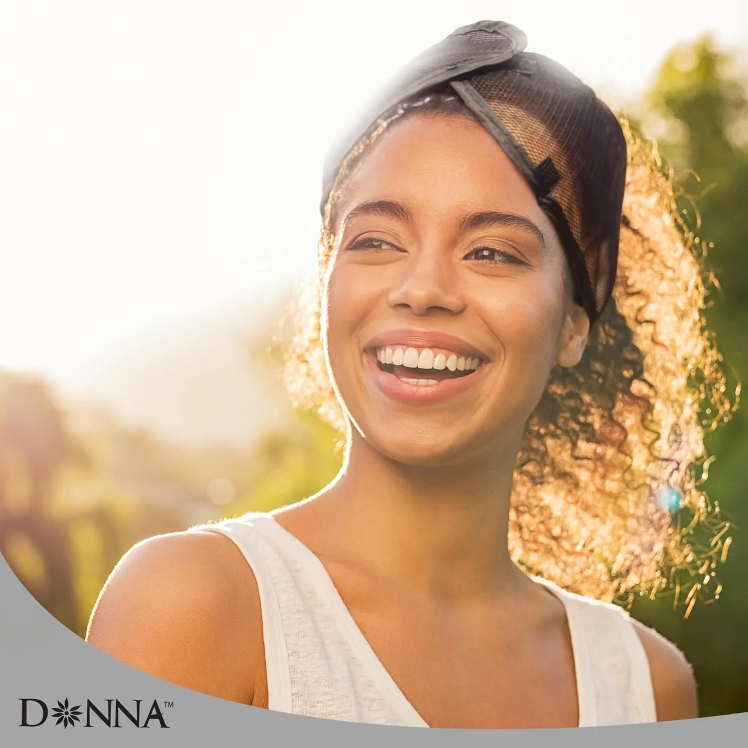 DONNA Argan Mesh Wrap Black Color 1PC - Face Wash Headbands for Women and Make up, Shower Cap