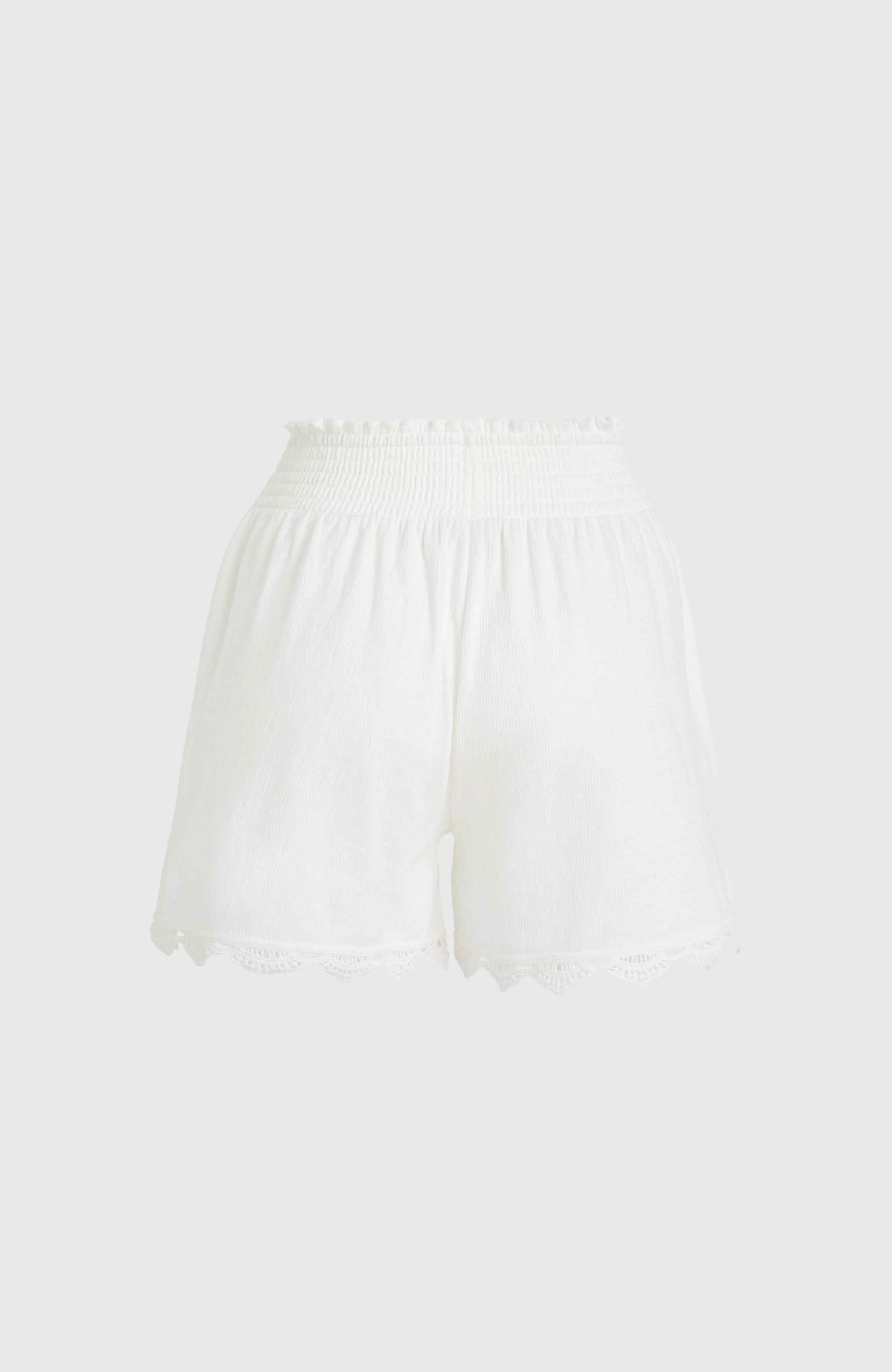 Essentials Ava Smocked Shorts | Snow White
