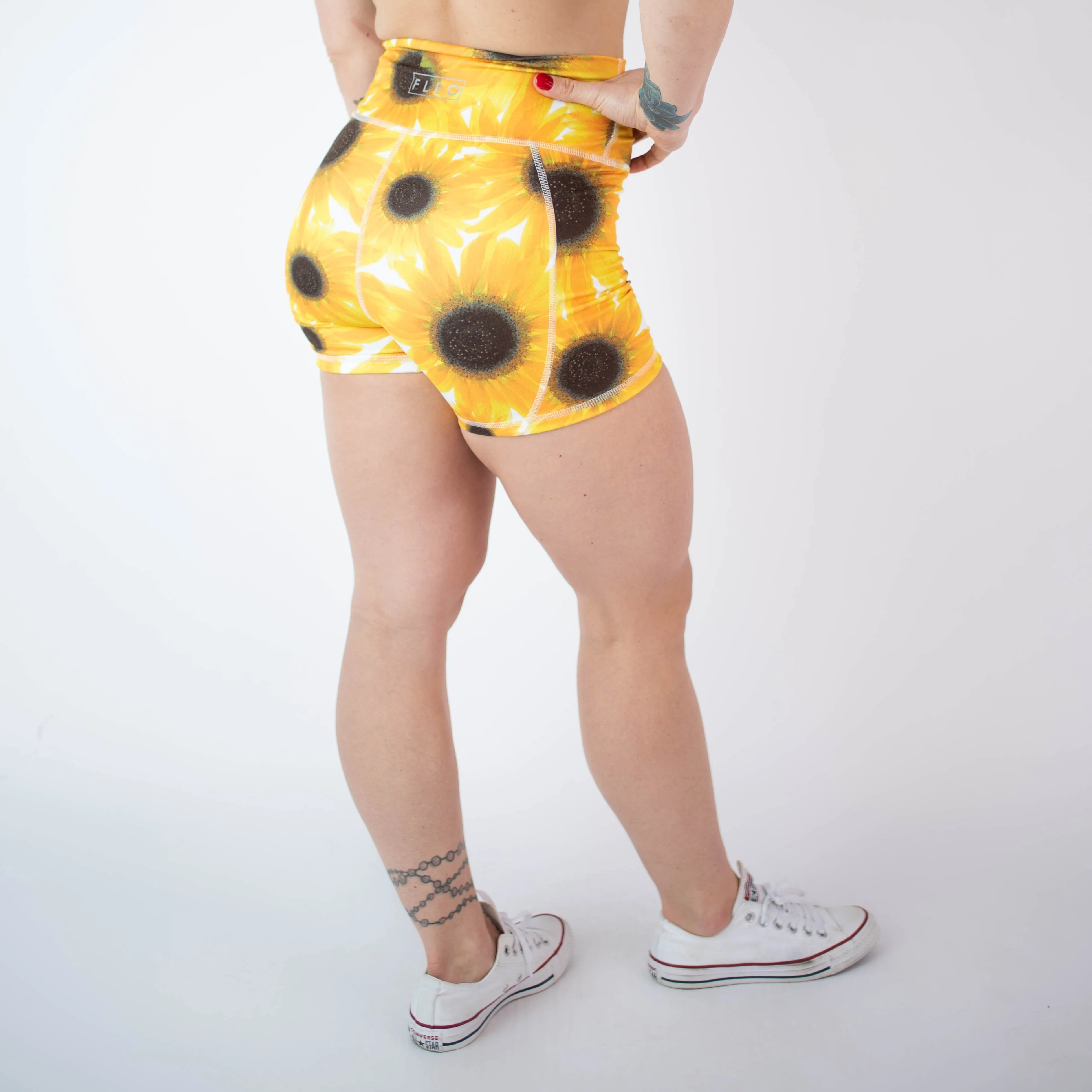 FLEO Sunflower Sparkle Shorts (True High Contour)