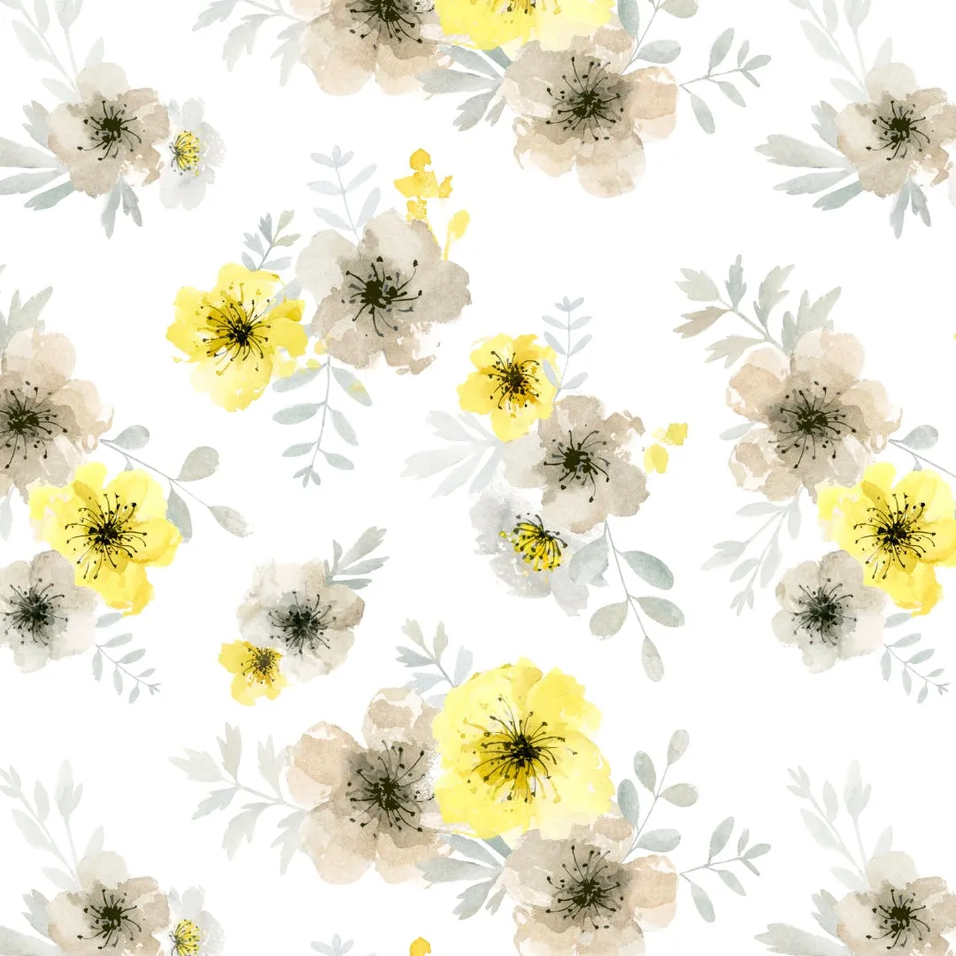 Footless Sleeper with Fold-Over Cuffs - Sunny Meadow
