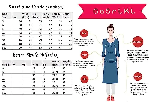 GoSriKi Women's Cotton Blend Floral Regular Kurta with Pant & Dupatta (Kalishta Sky Blue-GS