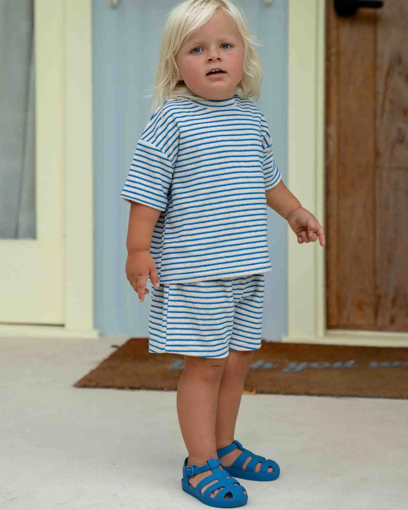 Huey Short - Cobalt Stripe