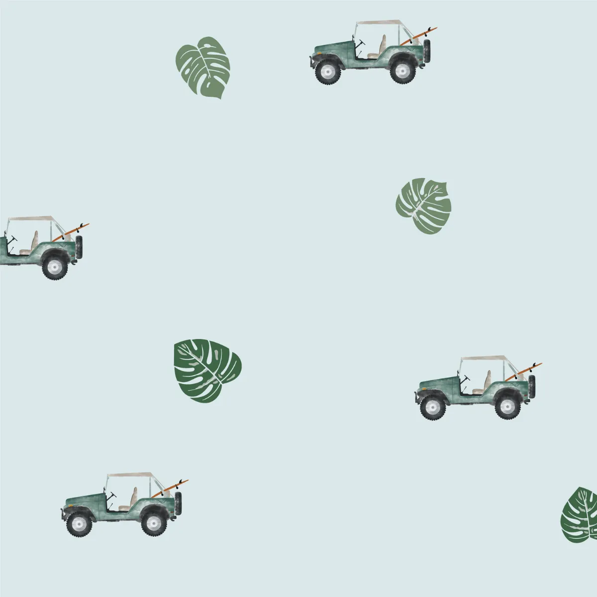 Knotted Hat - Green Jeep