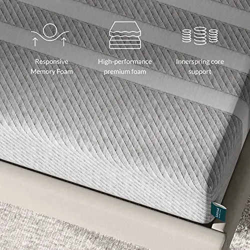 Leesa Original Hybrid 11" Mattress, Twin, Premium Cooling Foam and Pocket Springs/CertiPUR-US Certified / 100-Night Trial