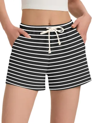 LUYAA WWomen's Soft Sleep Pajama Shorts Drawstring Comfy Elastic Waist Shorts Summer Pants with Pockets 2025