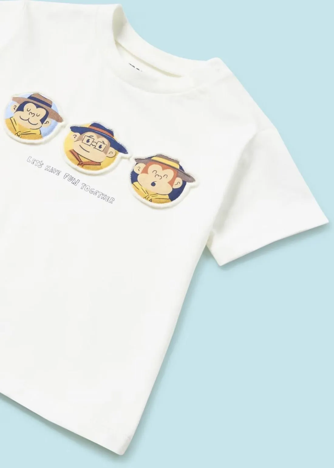 Mayoral Baby & Toddler Boys Safari Monkeys Shirt and Short Set