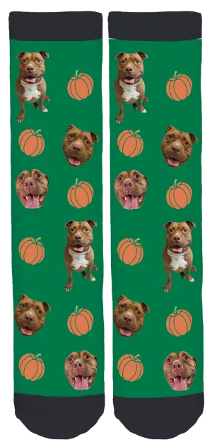 Meaty the Pit Bull Crew Socks