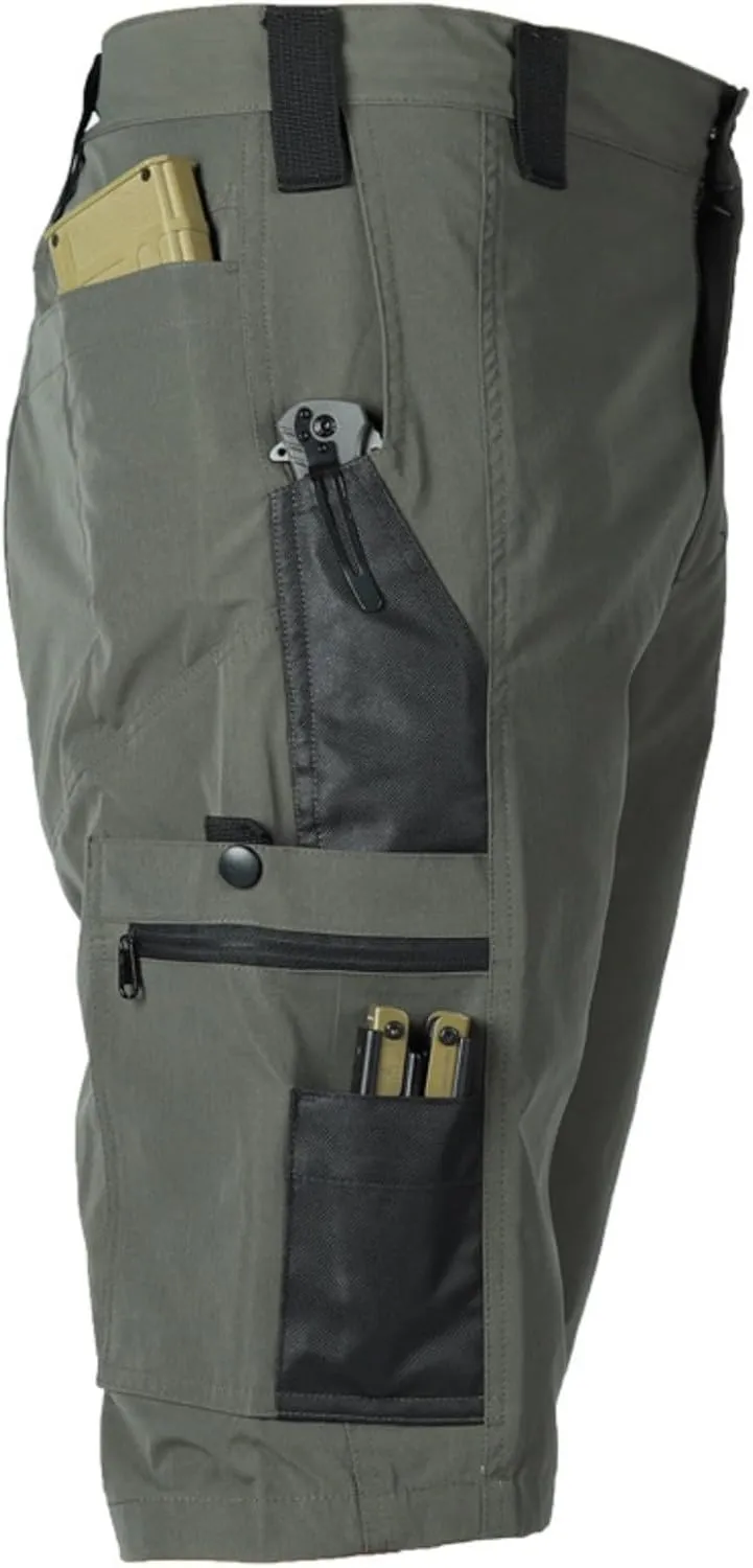 Mens Shorts Cargo Shorts Classic Summer Lightweight Muti-Pocket Waterproof Pants for Hiking Fishing Workout