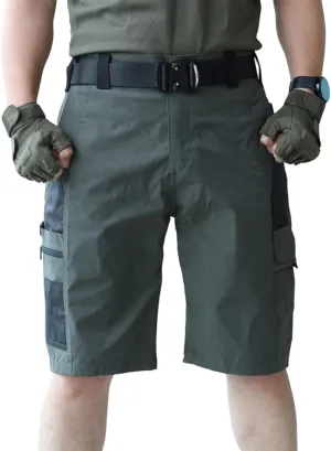 Mens Shorts Cargo Shorts Classic Summer Lightweight Muti-Pocket Waterproof Pants for Hiking Fishing Workout