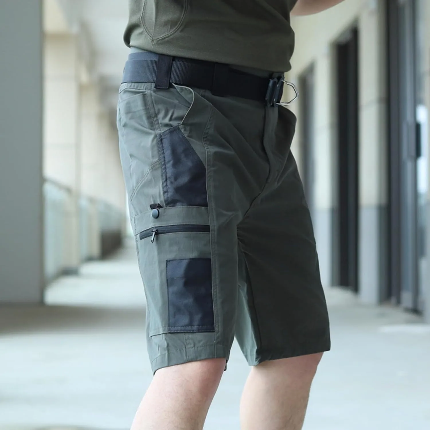 Mens Shorts Cargo Shorts Classic Summer Lightweight Muti-Pocket Waterproof Pants for Hiking Fishing Workout