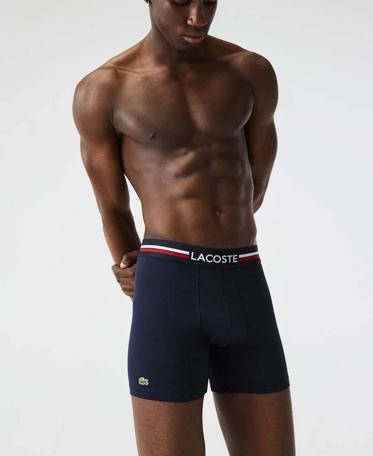 Men's stretch boxer briefs, 3 pieces Lacoste