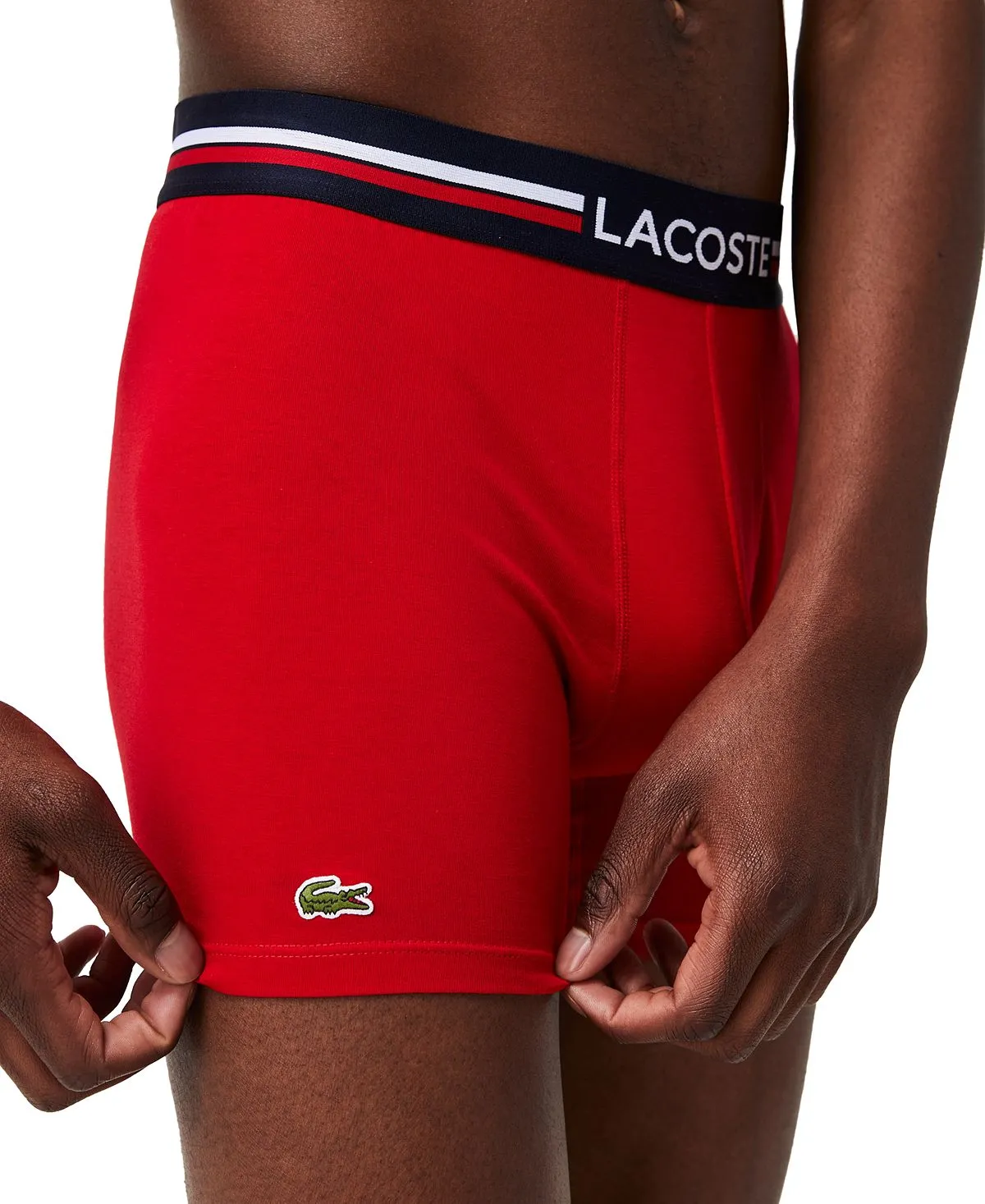 Men's stretch boxer briefs, 3 pieces Lacoste
