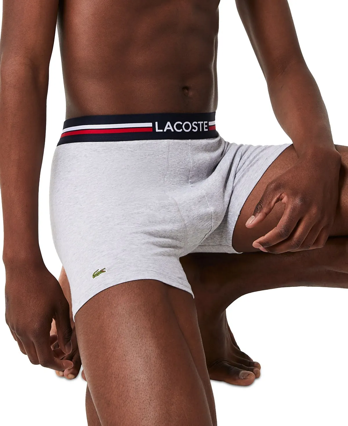 Men's stretch boxer briefs, 3 pieces Lacoste