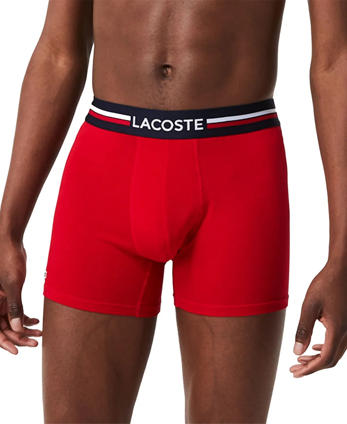 Men's stretch boxer briefs, 3 pieces Lacoste