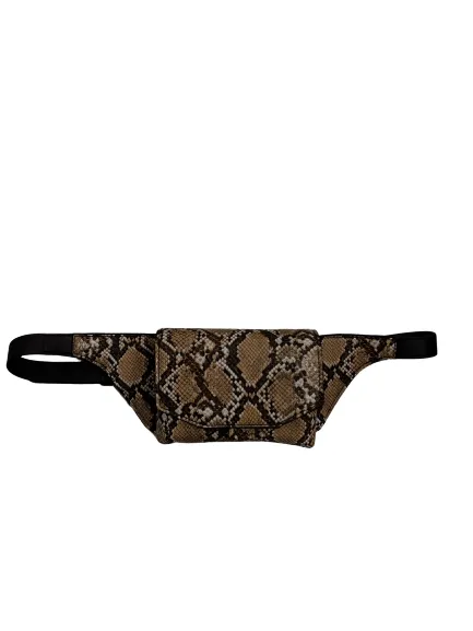 MNG Faux Snakeskin Belt Bag