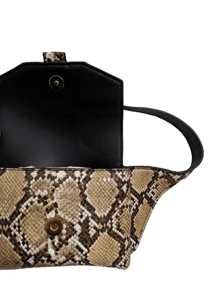 MNG Faux Snakeskin Belt Bag