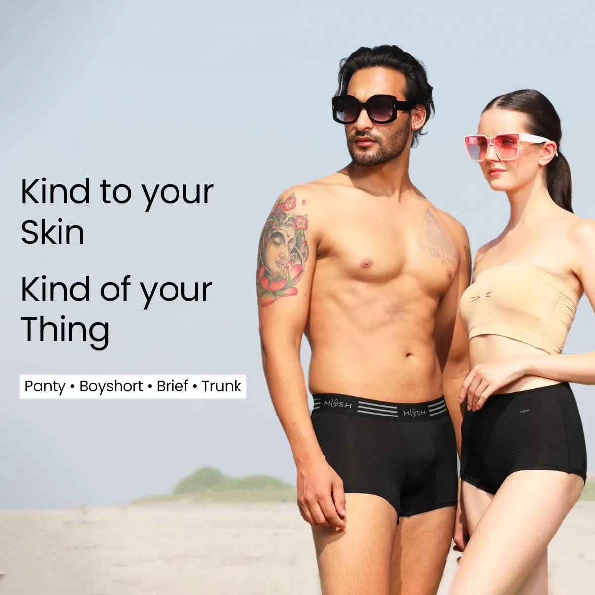 Mush Womens Ultra Soft Bamboo Modal Bikini Brief || Breathable Panties || Anti-Odor, Seamless, Anti Microbial Innerwear (XL - Pack of 3, Black Color)