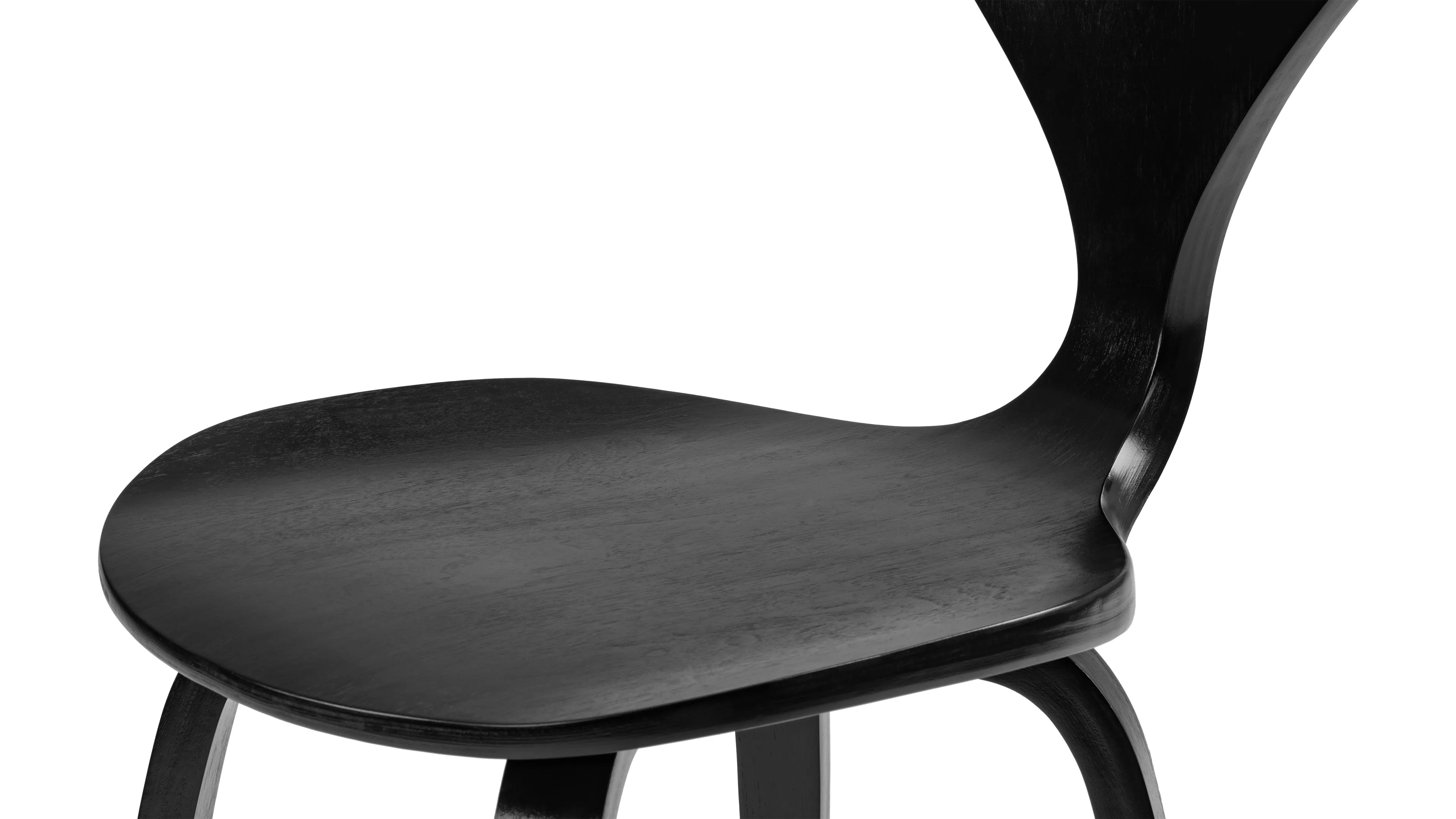 Norman - Norman Bar Stool, Black Ash, 29.5" Seat Height