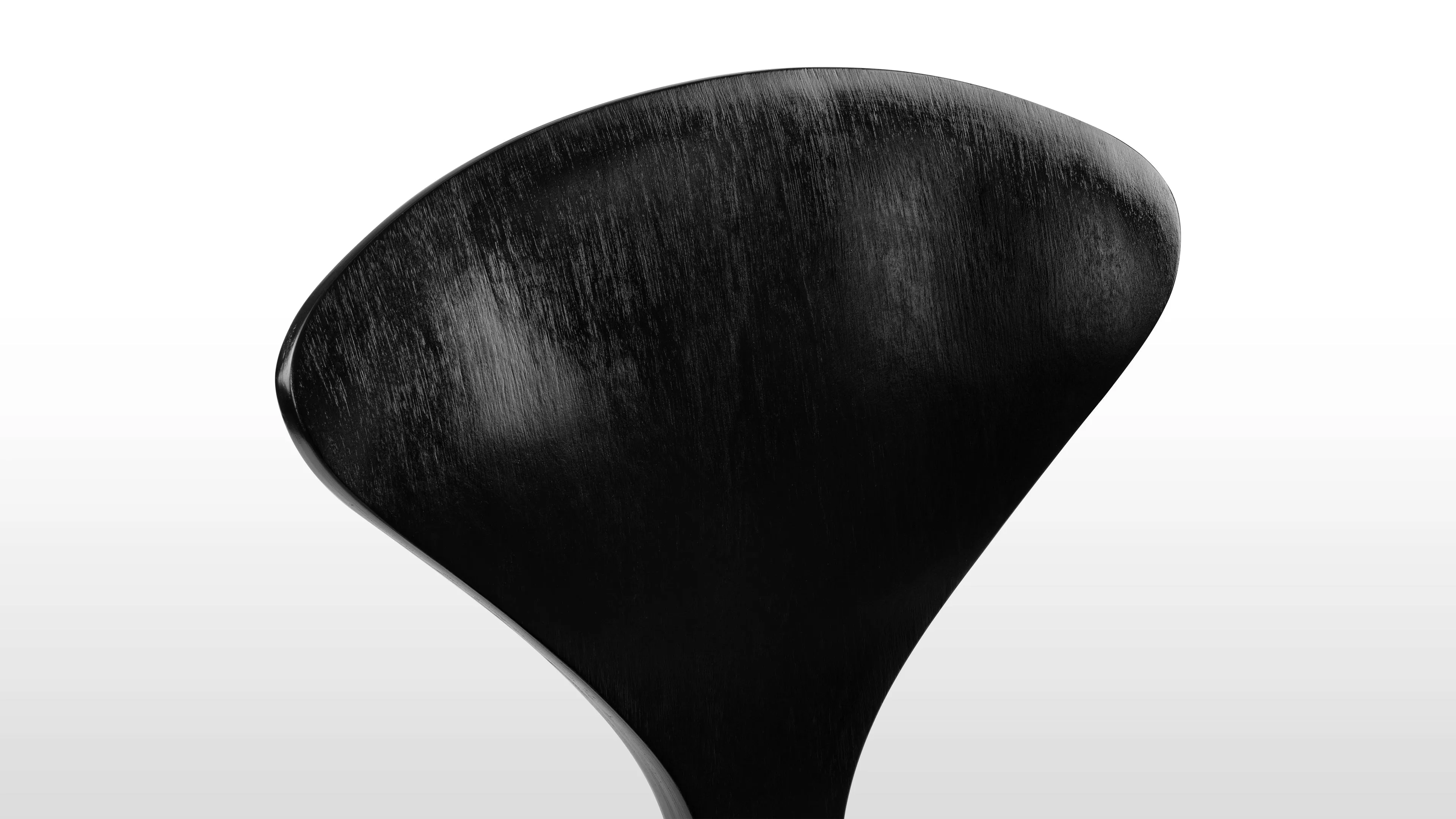 Norman - Norman Bar Stool, Black Ash, 29.5" Seat Height