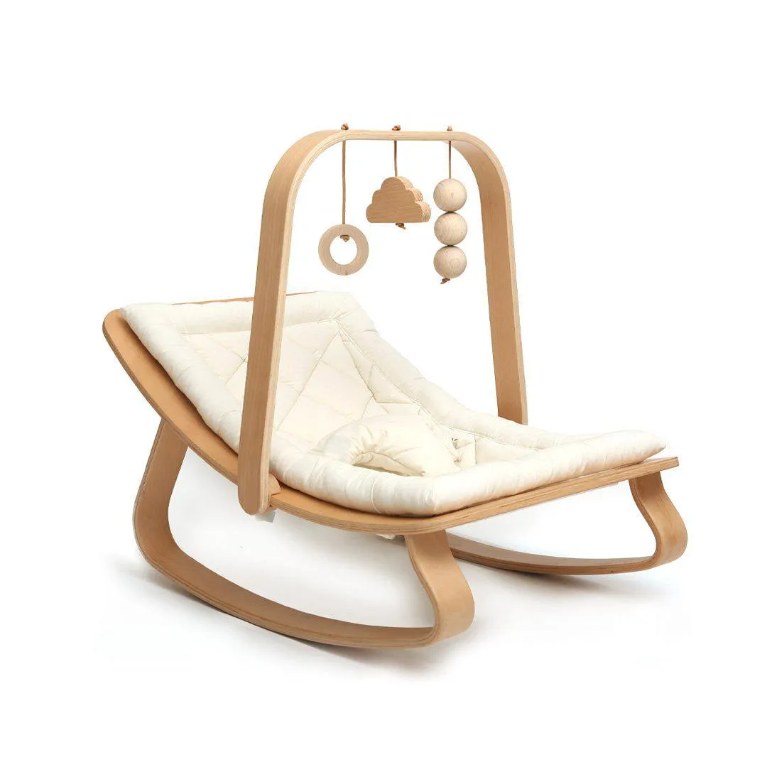 Outlet - Charlie Crane LEVO Baby Rocker - Beech