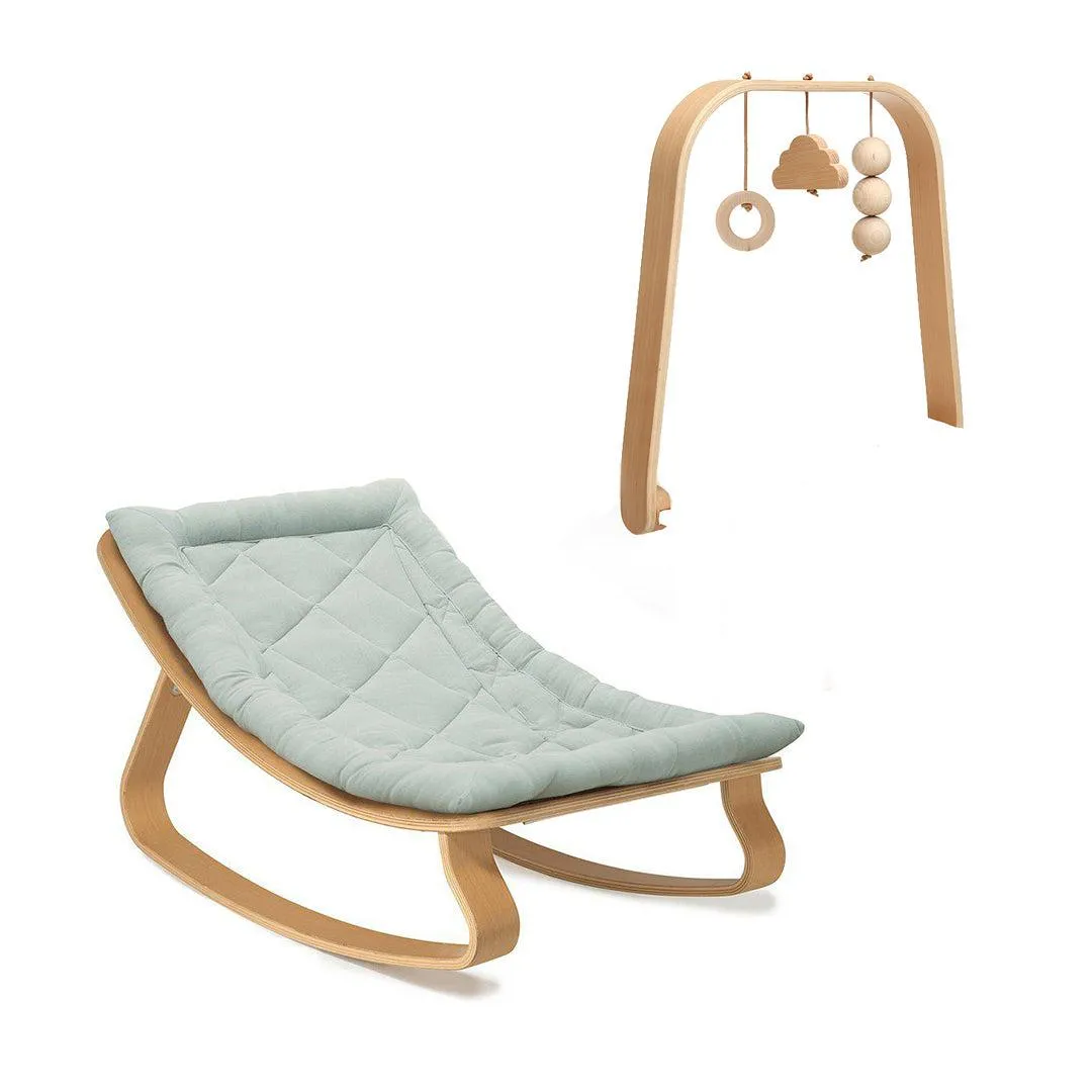 Outlet - Charlie Crane LEVO Baby Rocker - Beech