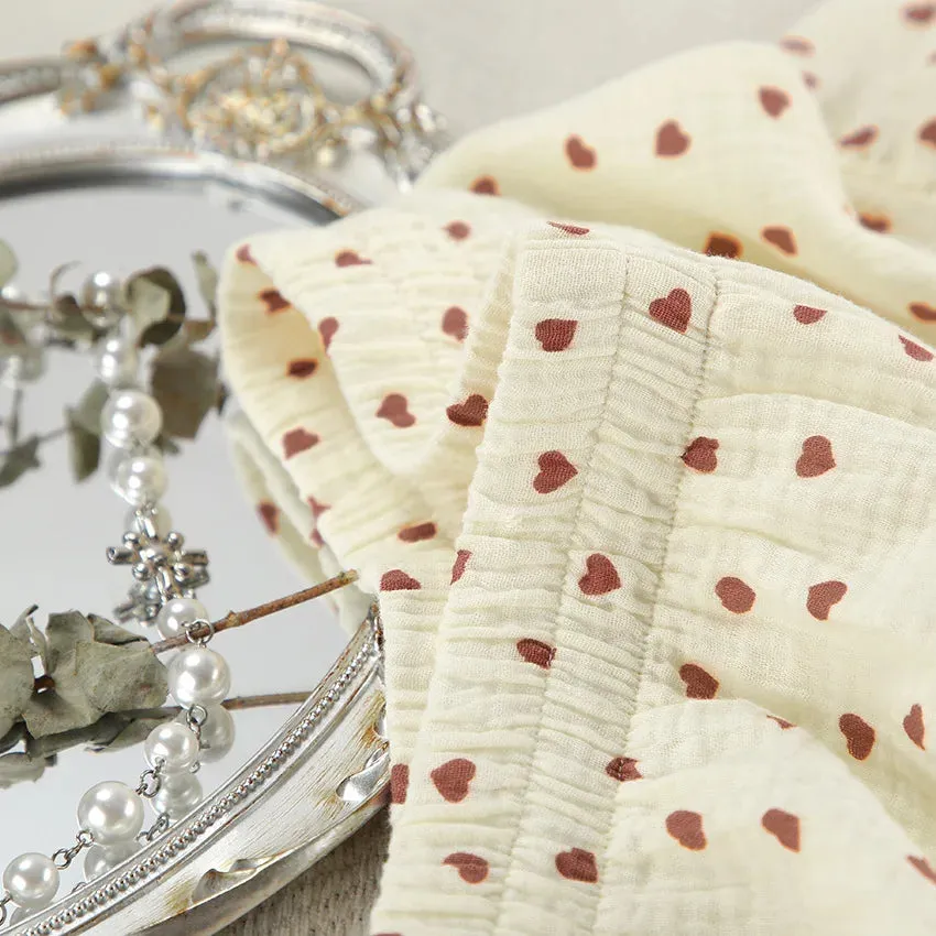 Ruffle Trimmed Cotton PJs for Relaxing