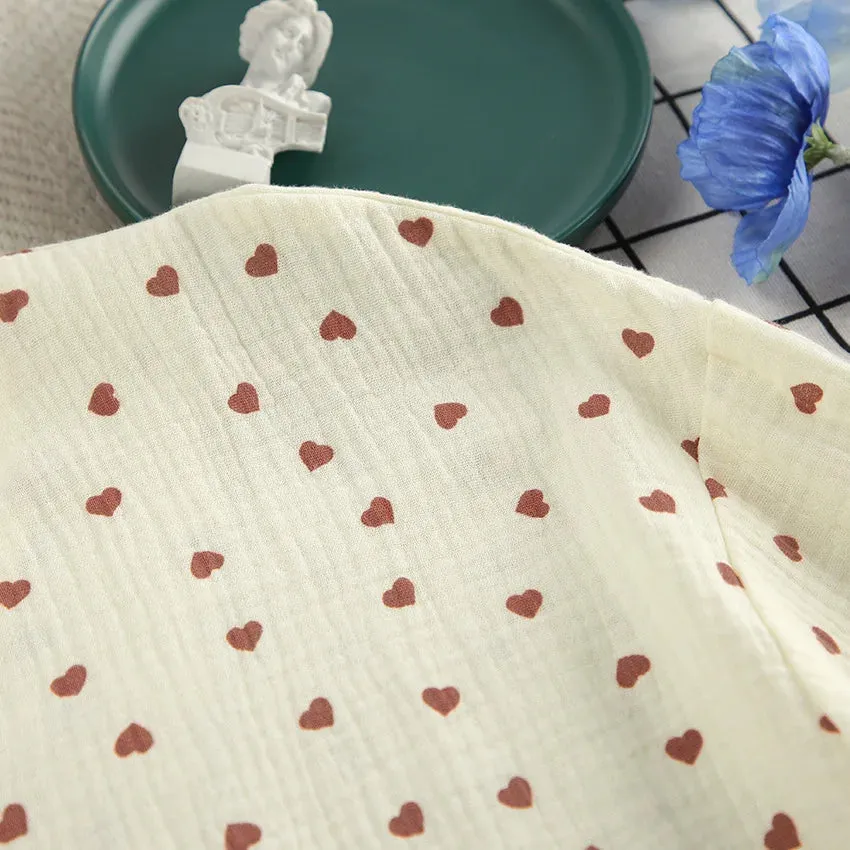 Ruffle Trimmed Cotton PJs for Relaxing