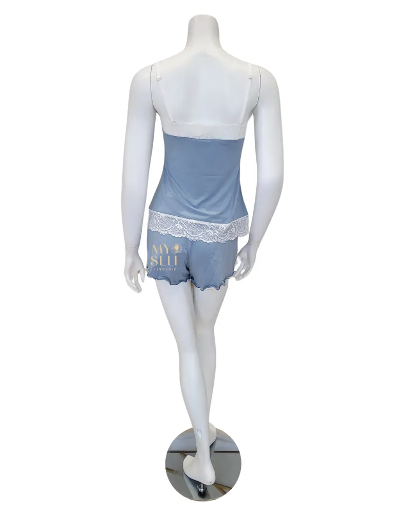 SC221116-229524-IW White Lace Iceberg Modal Cami Set