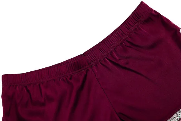Sexy Ladies' V-neck Spaghetti Strap Satin Pajamas