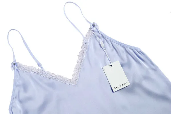 Sexy Ladies' V-neck Spaghetti Strap Satin Pajamas