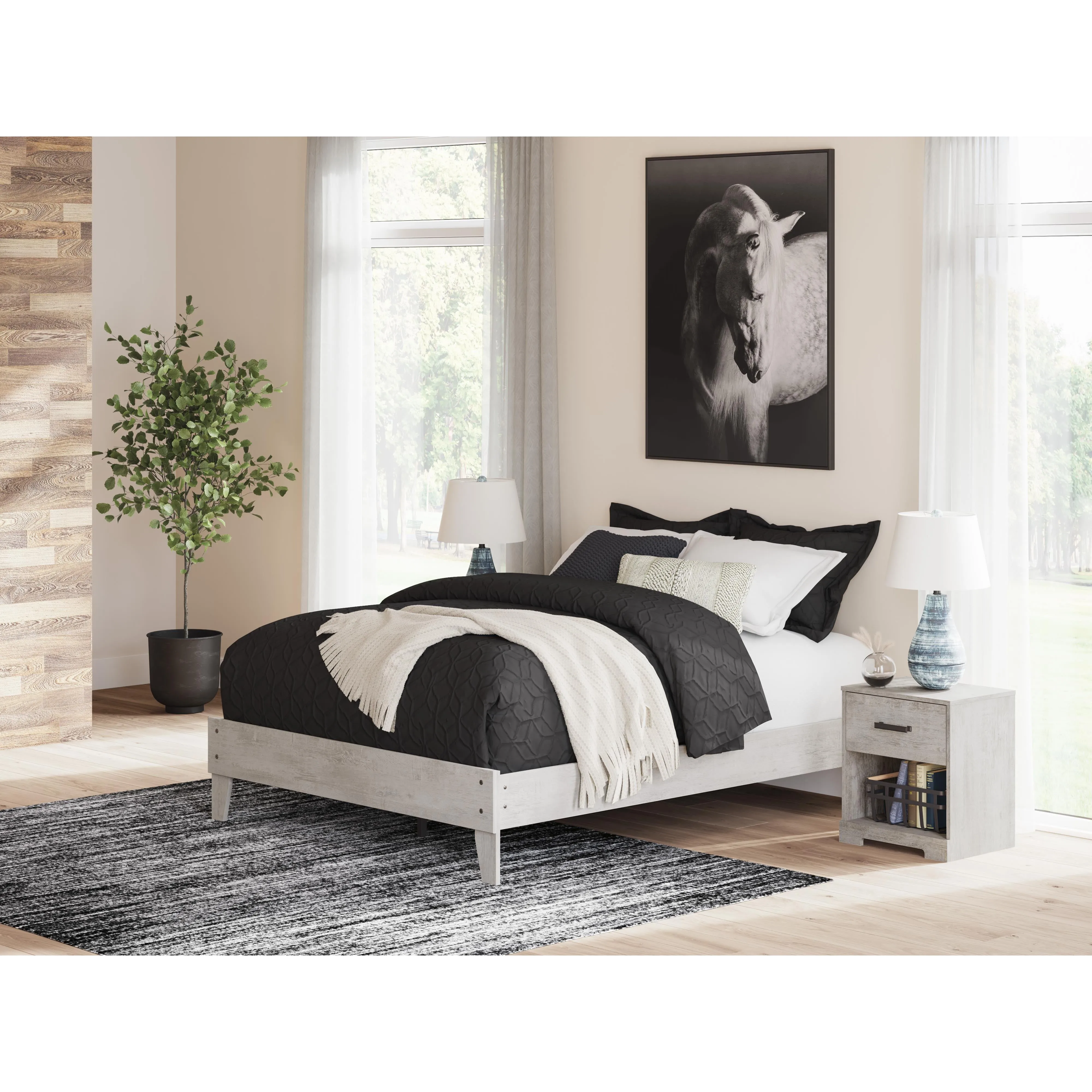 Signature Design by Ashley Shawburn Queen Platform Bed EB4123-113