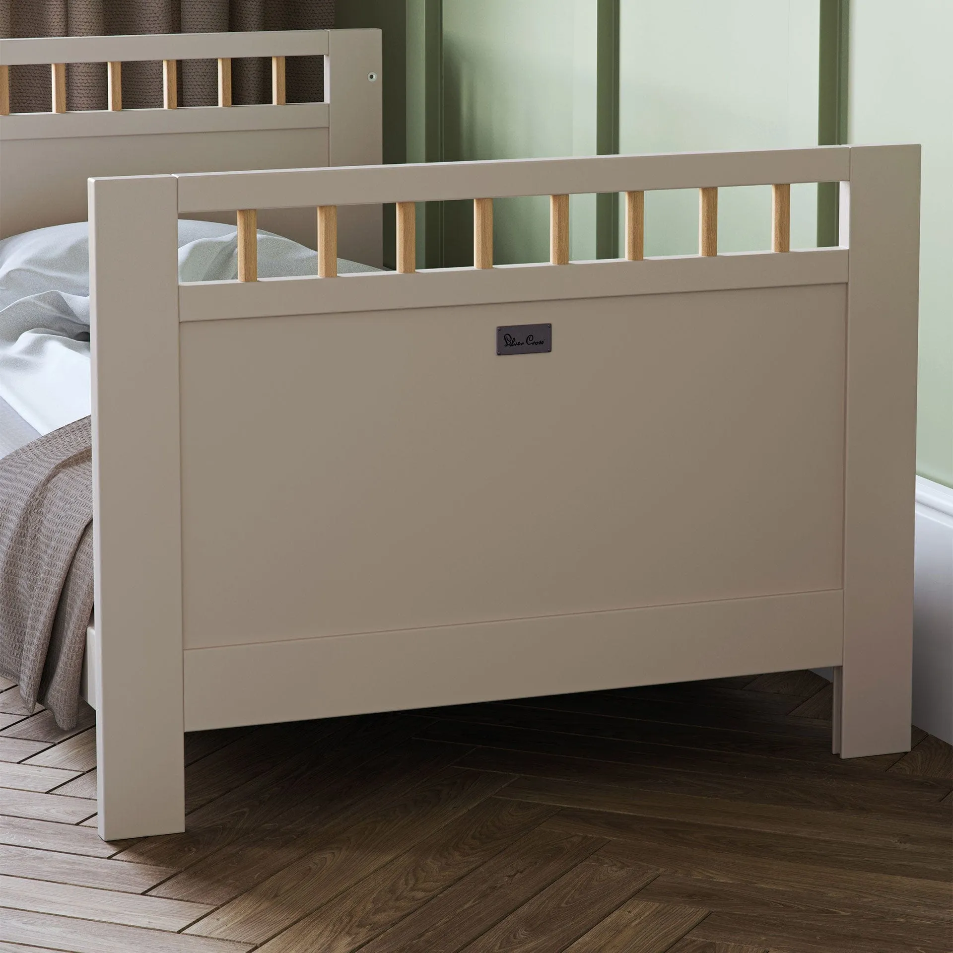 Silver Cross Seville Cot Bed in Cashmere Oak